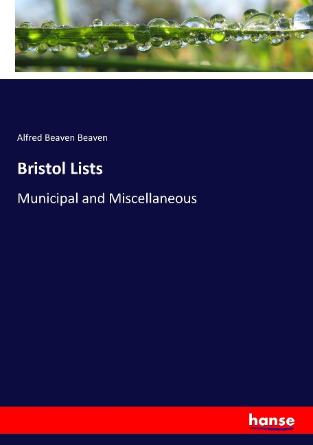 Bristol Lists: Municipal and Miscellaneous