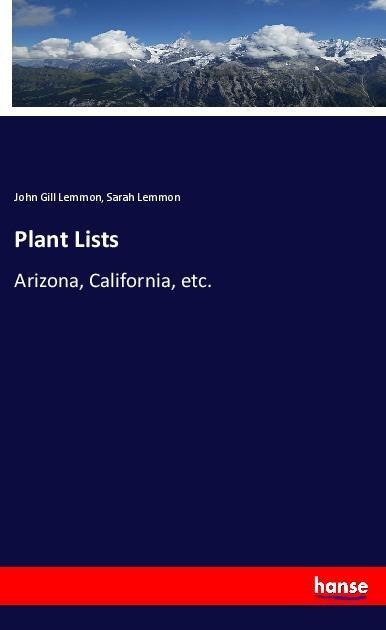 Plant Lists: Arizona, California, etc.