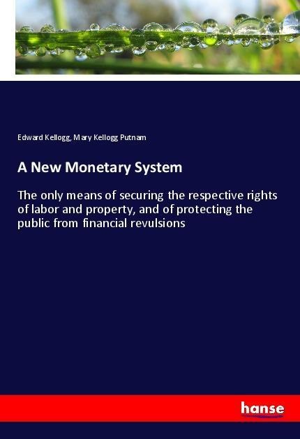 A New Monetary System: The only means of securing the respective rights of labor and property, and of protecting the public from financial revulsions