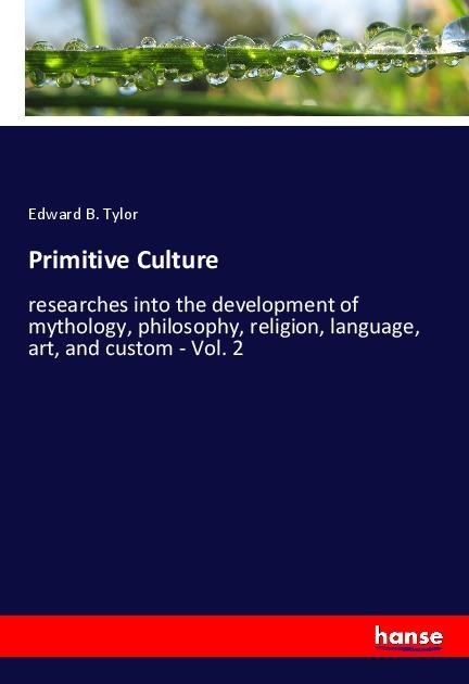 Primitive Culture: researches into the development of mythology, philosophy, religion, language, art, and custom - Vol. 2