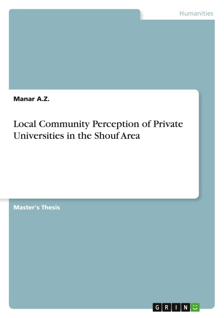 Local Community Perception of Private Universities in the Shouf Area