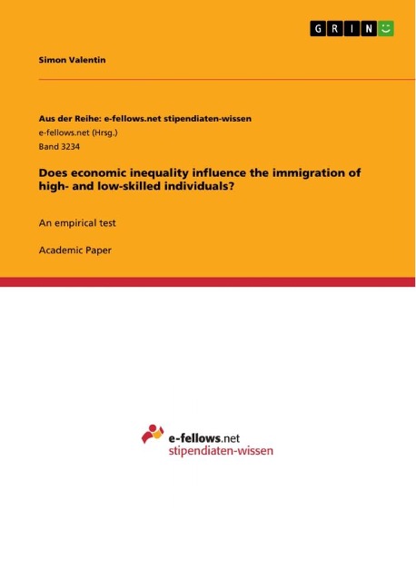 Does economic inequality influence the immigration of high- and low-skilled individuals?: An empirical test