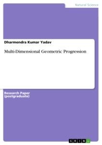 Multi-Dimensional Geometric Progression