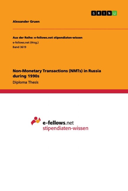 Non-Monetary Transactions (NMTs) in Russia during 1990s