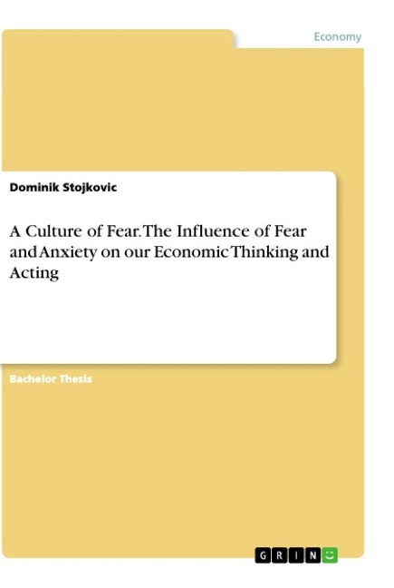 A Culture of Fear. The Influence of Fear and Anxiety on our Economic Thinking and Acting