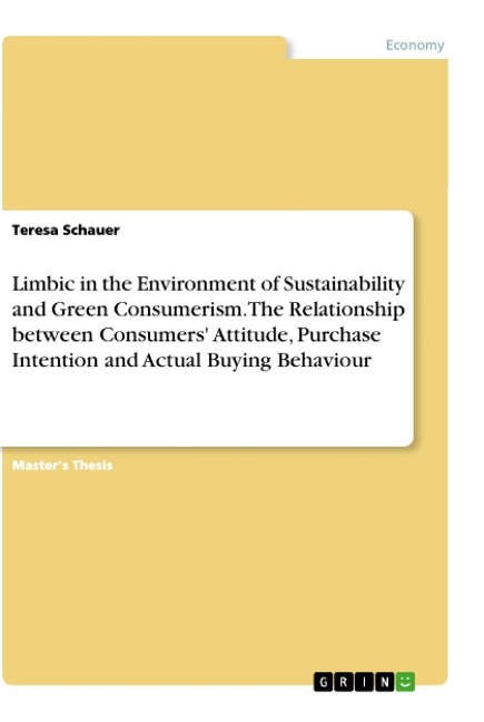 Limbic in the Environment of Sustainability and Green Consumerism. The Relationship between Consumers Attitude, Purchase Intention and Actual Buying Behaviour