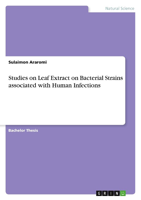 Studies on Leaf Extract on Bacterial Strains associated with Human Infections