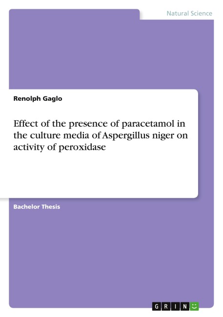 Effect of the presence of paracetamol in the culture media of Aspergillus niger on activity of peroxidase