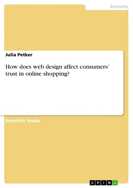 How does web design affect consumers trust in online shopping?
