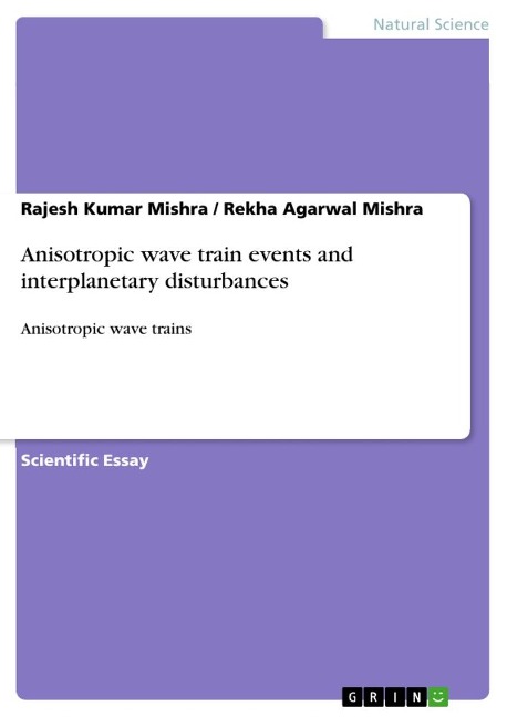 Anisotropic wave train events and interplanetary disturbances: Anisotropic wave trains