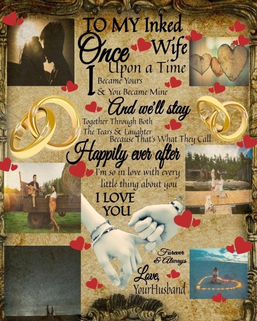 To My Inked Wife Once Upon A Time I Became Yours & You Became Mine And Well Stay Together Through Both The Tears & Laughter: 14th Anniversary Gifts For Her - Hubbie - Purposeful Journal To Write In Notes About Hubby