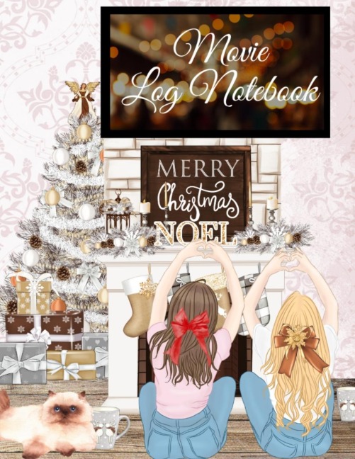Movie Log Notebook: Holiday Hallmark Movie Watching Thanksgiving Journal For Women - Personal TV Films And Series Bucket List Note Book For Wife, Girl Friend, BFF, Daughter, Mom, BFF, Fiancée, Stepdaughter - Seasonal Ornaments - 8.5x11, 120 Pages With P