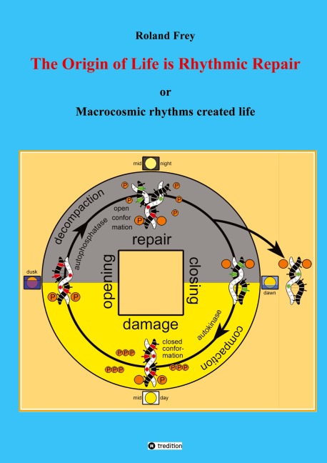 The origin of life is rhythmic repair or Macrocosmic rhythms created life: To survive, complementary primordial life molecules had to become self-repairing timers oscillating in harmony with the macrocosmic environmental rhythms on Earth