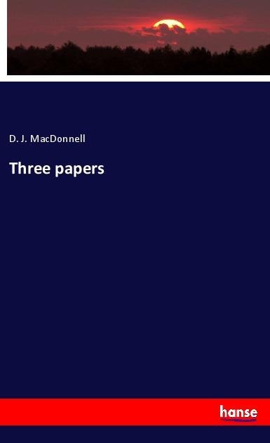 Three papers