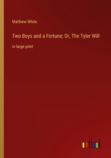 Two Boys and a Fortune; Or, The Tyler Will: in large print