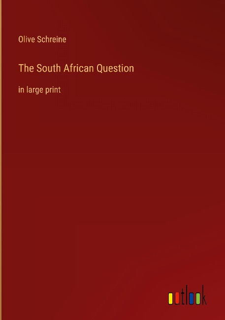 The South African Question: in large print