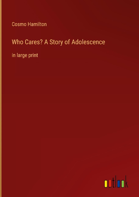 Who Cares? A Story of Adolescence: in large print