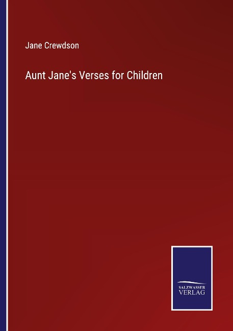 Aunt Janes Verses for Children