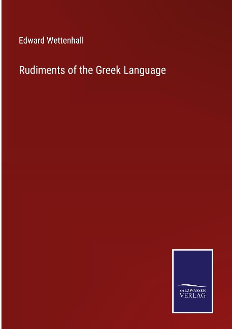 Rudiments of the Greek Language