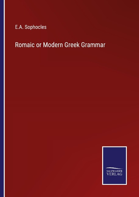 Romaic or Modern Greek Grammar