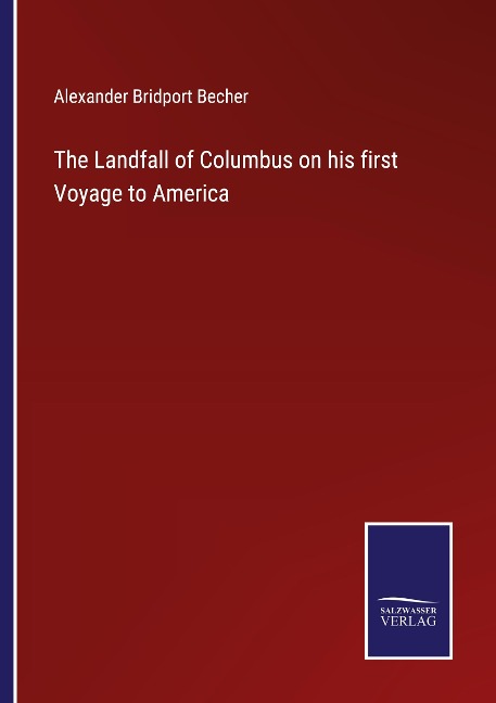 The Landfall of Columbus on his first Voyage to America