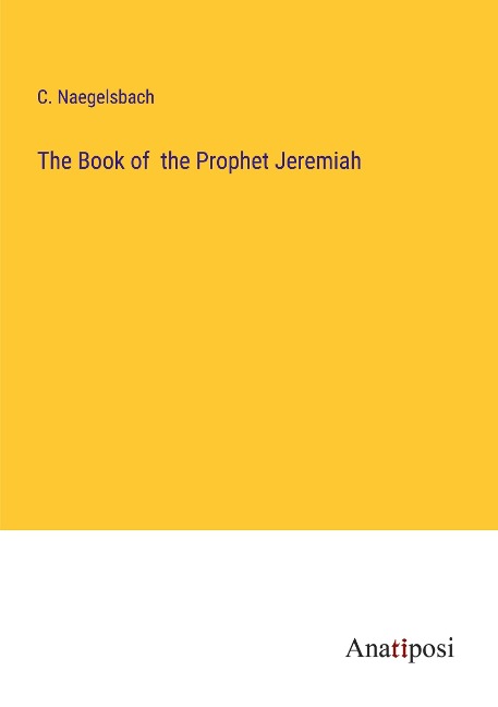 The Book of  the Prophet Jeremiah