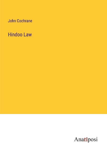 Hindoo Law