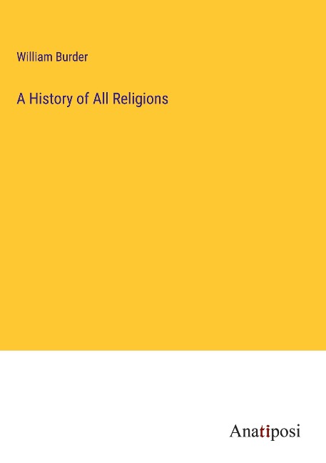 A History of All Religions