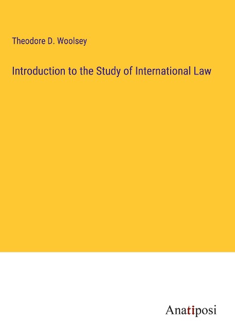 Introduction to the Study of International Law