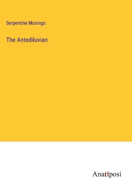The Antediluvian