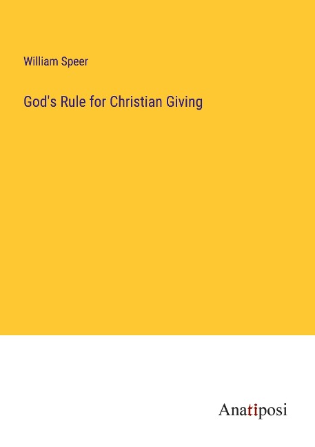 Gods Rule for Christian Giving
