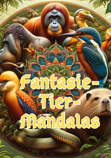 Fantasie-Tier-Mandalas: Kreative Kreaturen malen: 40 Tier Mandalas