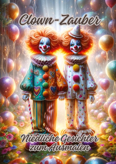 Clown-Zauber: Niedliche Gesichter zum Ausmalen