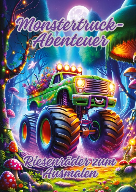 Monstertruck-Abenteuer: Riesenräder zum Ausmalen