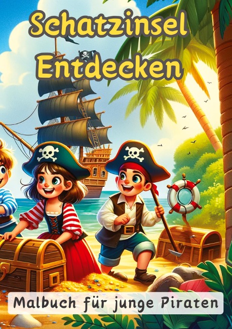 Schatzinsel Entdecken: Malbuch für junge Piraten