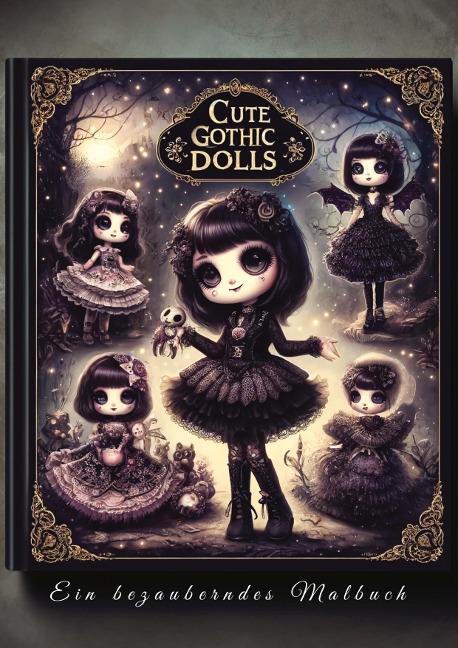 Verträumte Goth-Puppen: Ein bezauberndes Malbuch