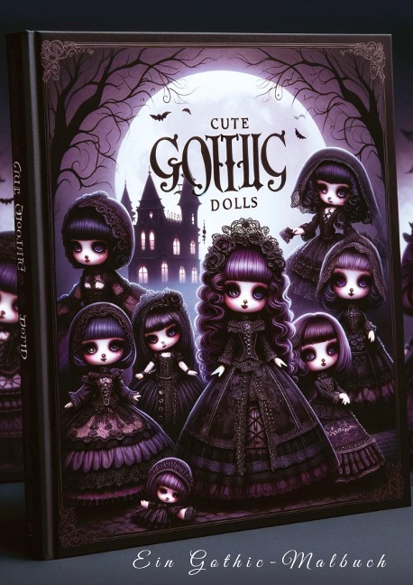 Dunkelromantische Puppen: Ein Gothic-Malbuch