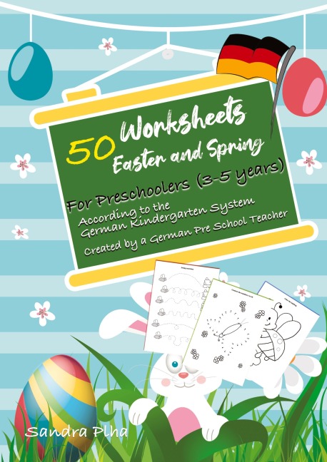 Workbook Easter and Spring with 50 Worksheets: Activity Book for Toddlers in Preschool and Kindergarten from KitaFix-Creative