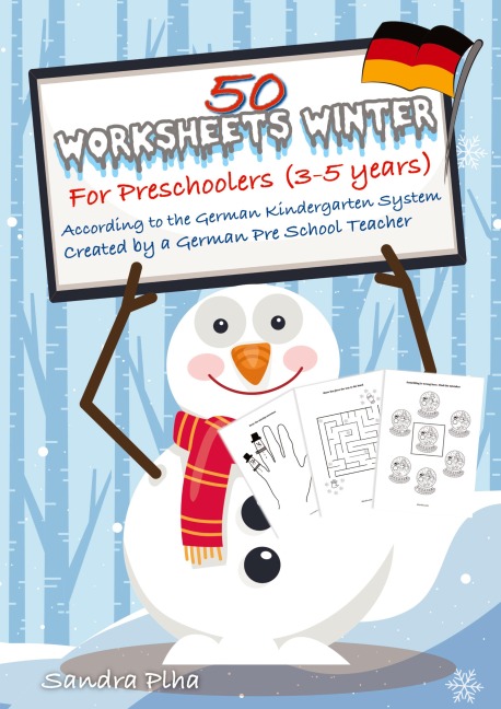 Workbook Winter with 50 Worksheets: Activity Book for Toddlers in Preschool and Kindergarten from KitaFix-Creative