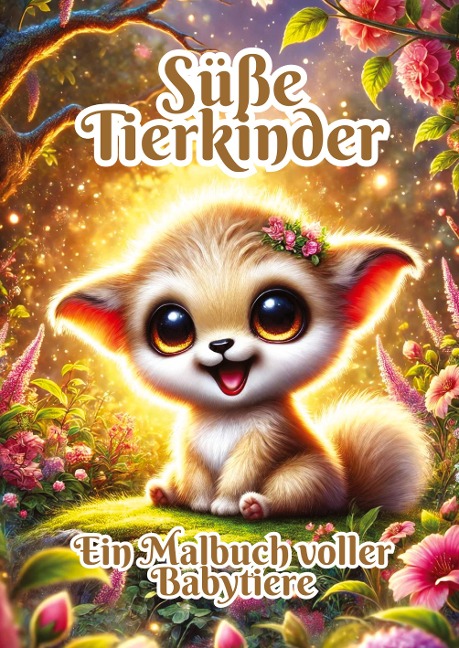 Süße Tierkinder: Ein Malbuch voller Babytiere