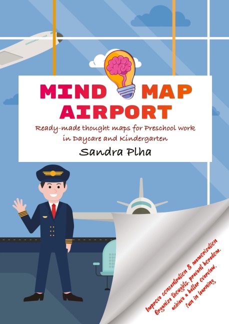 KitaFix-Mindmap Airport (Ready-made thought maps for Preschool work in Daycare and Kindergarten): Improve concentration & memorization Organize thoughts, prevent boredom,  achieve a better overview, fun in learning