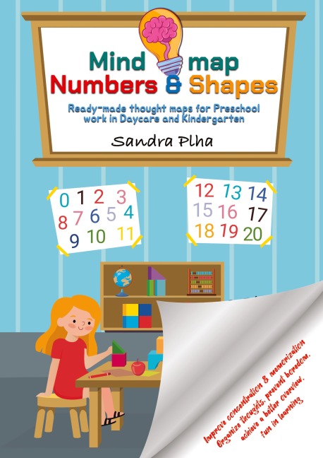 KitaFix-Mindmap Numbers & Shapes (Ready-made thought maps for Preschool work in Daycare and Kindergarten): Improve concentration & memorization Organize thoughts, prevent boredom,  achieve a better overview, fun in learning