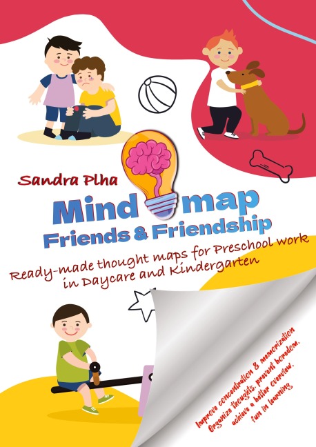 KitaFix-Mindmap Friends & Friendship (Ready-made thought maps for Preschool work in Daycare and Kindergarten): Improve concentration & memorization Organize thoughts, prevent boredom,  achieve a better overview, fun in learning