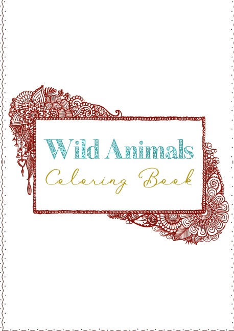 Wild Animals Coloring Book