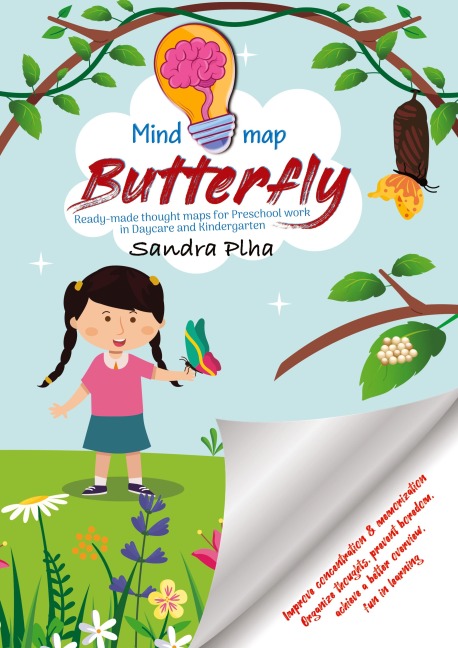 KitaFix-Mindmap Butterfly (Ready-made thought maps for Preschool work in Daycare and Kindergarten): Improve concentration & memorization Organize thoughts, prevent boredom,  achieve a better overview, fun in learning