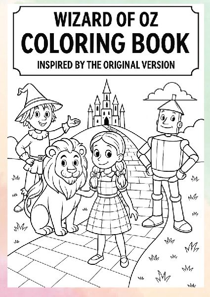Wizard of Oz Coloring Book: A coloring book for children inspired by the original version