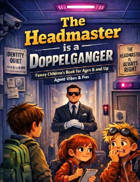 The headmaster is a doppelganger: Funny childrens book for ages 8 and up | Agent vibes & fun