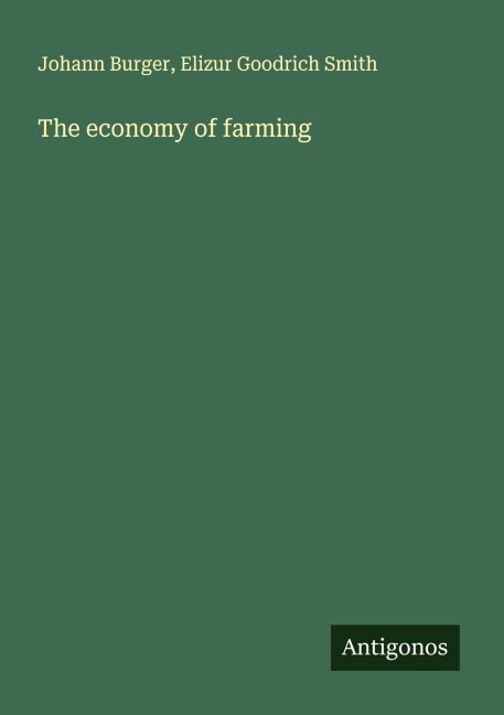 The economy of farming
