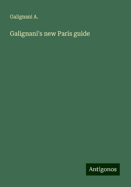Galignanis new Paris guide