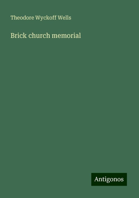 Brick church memorial